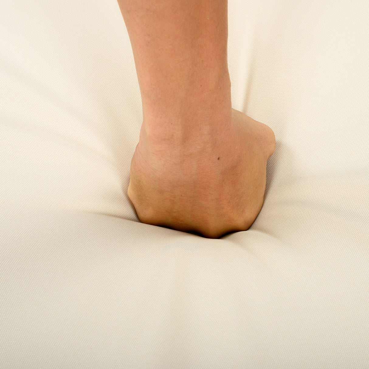 Patio Conversation Set with Foldable Acacia Wood Side Table and Cushions