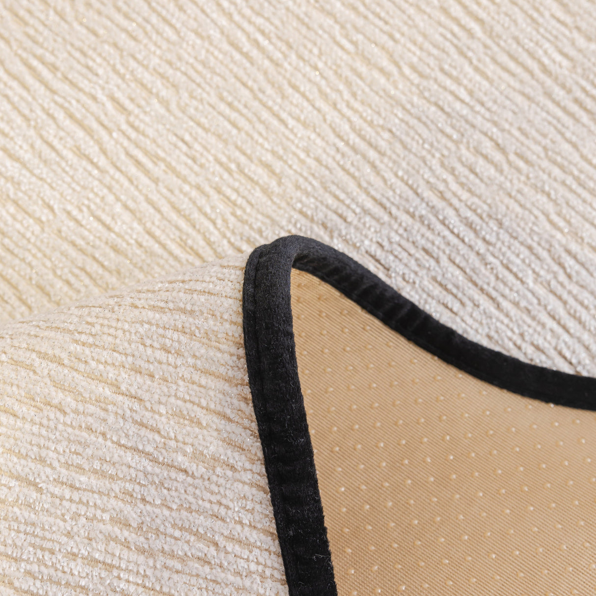 Chenille Couch Cover with Scalloped Edge, Non-Slip Modular Slipcover