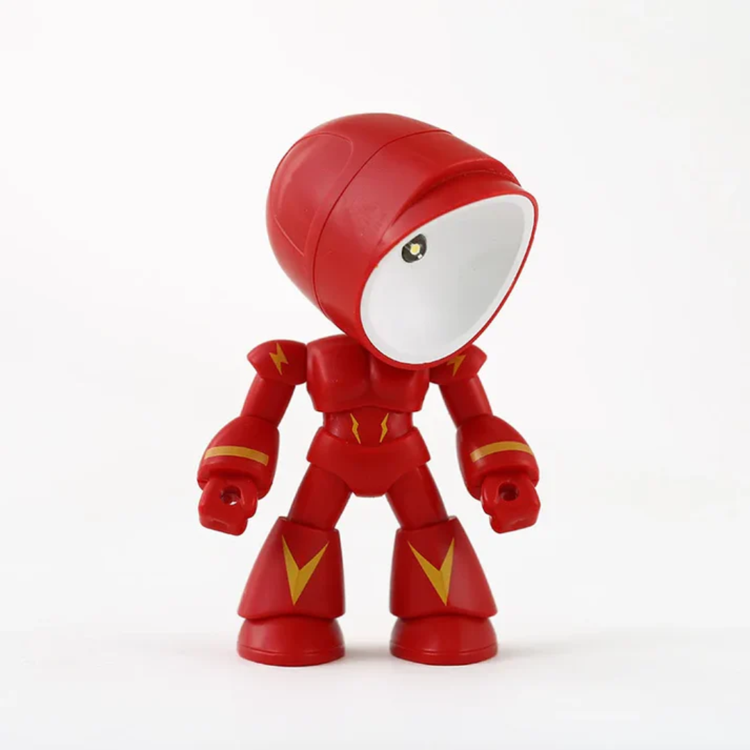 Modern Robot LED Table Lamp Battery Powered Warm Light Desk Night Lamp