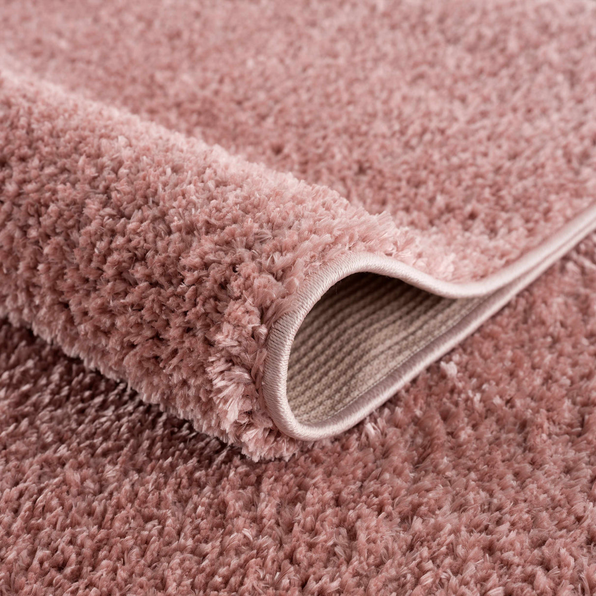 Judy Pink Plush Washable Area Rug - Clearance