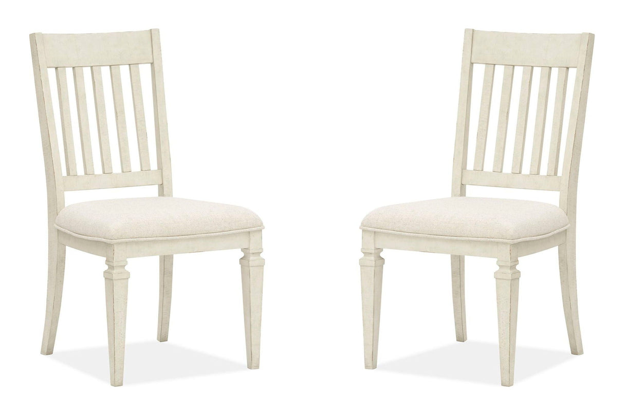 Newport - Dining Side Chair With Upholstered Seat (Set of 2) - Alabaster