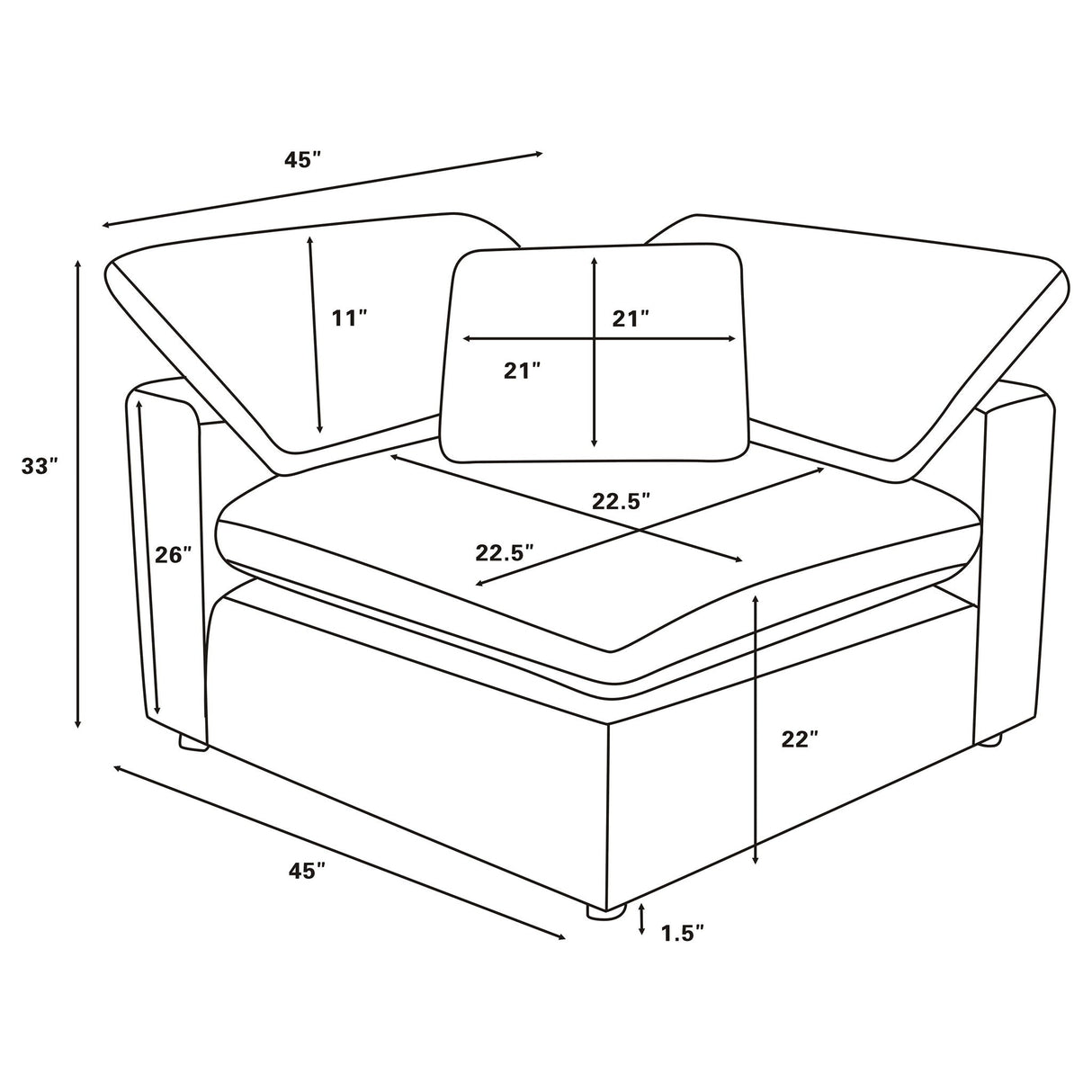 Segoura - Modular Sectional With Ottoman
