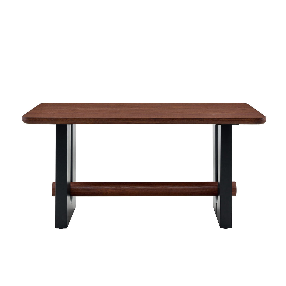 Compact Dining Table - Walnut / Black