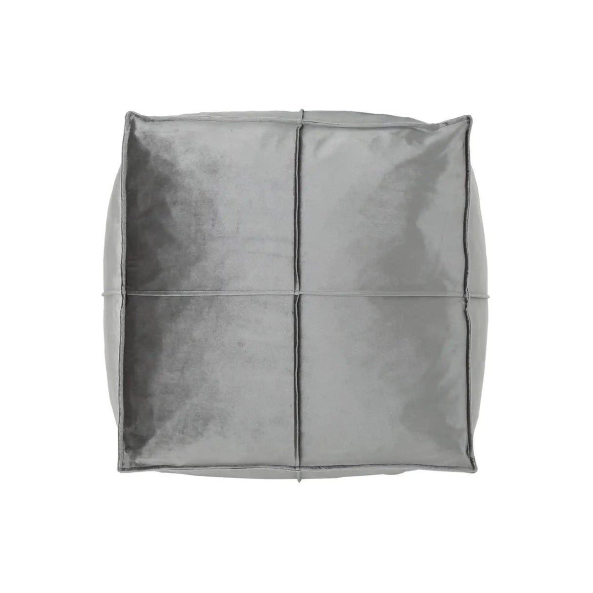 Nati Square Pouf Ottoman And Floor Cushion - Smoke