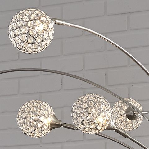 Winter - Metal Arc Lamp - Silver Finish