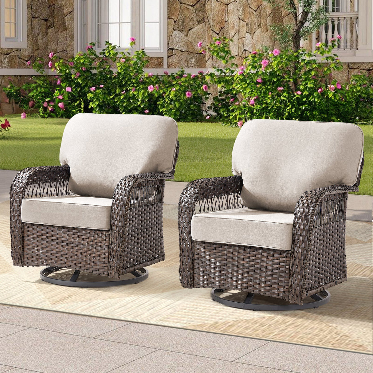 Outdoor Glider Chairs Set of 2