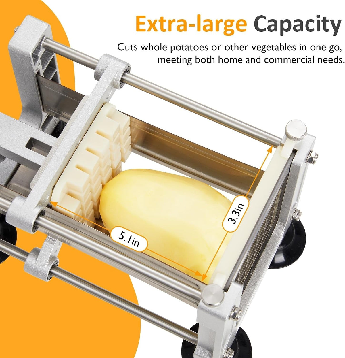 French Fry Cutter Stainless Steel Potato Slicer