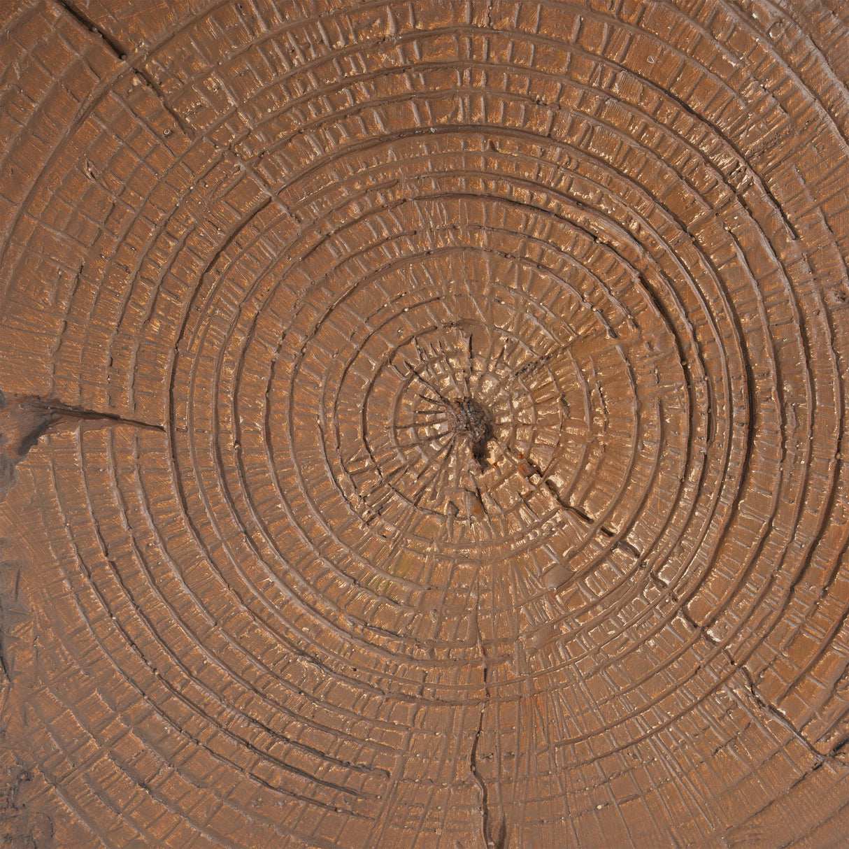 Amira Outdoor and Indoor Stump Shape MGO Side Table Brown Finish