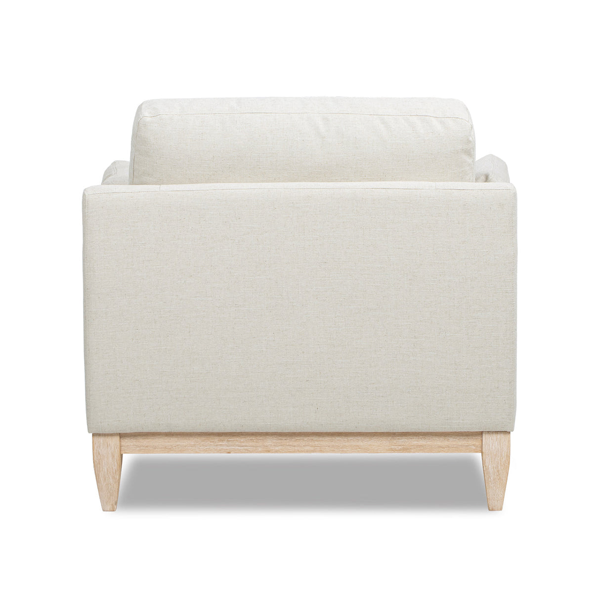 Pasadena 36" Wide Modern Farmhouse Accent Arm Chair Flax