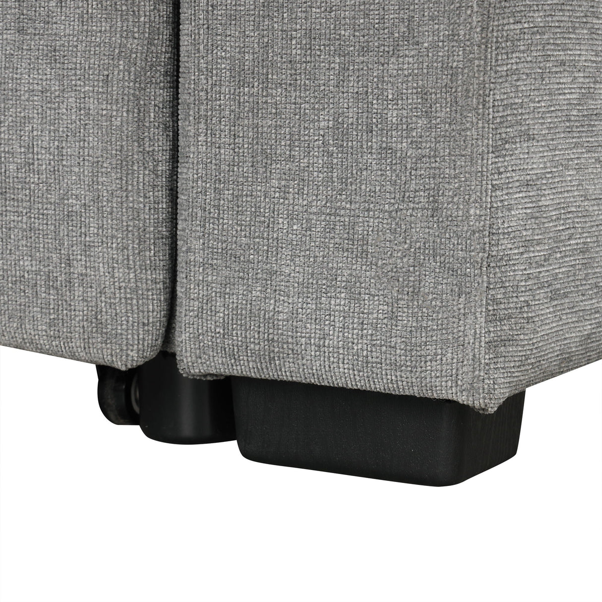 Modern 2 Seater Loveseat Sofa With Pull-Out Bed, Fabric, Built-In USB Ports & Cup Holders