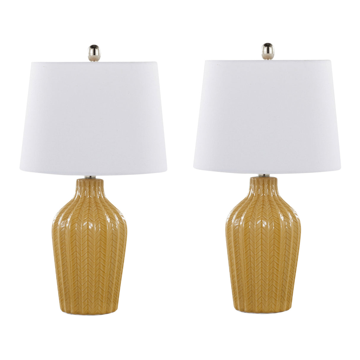 Rockwell 23' Contemporary Ceramic Table Lamp Set of 2