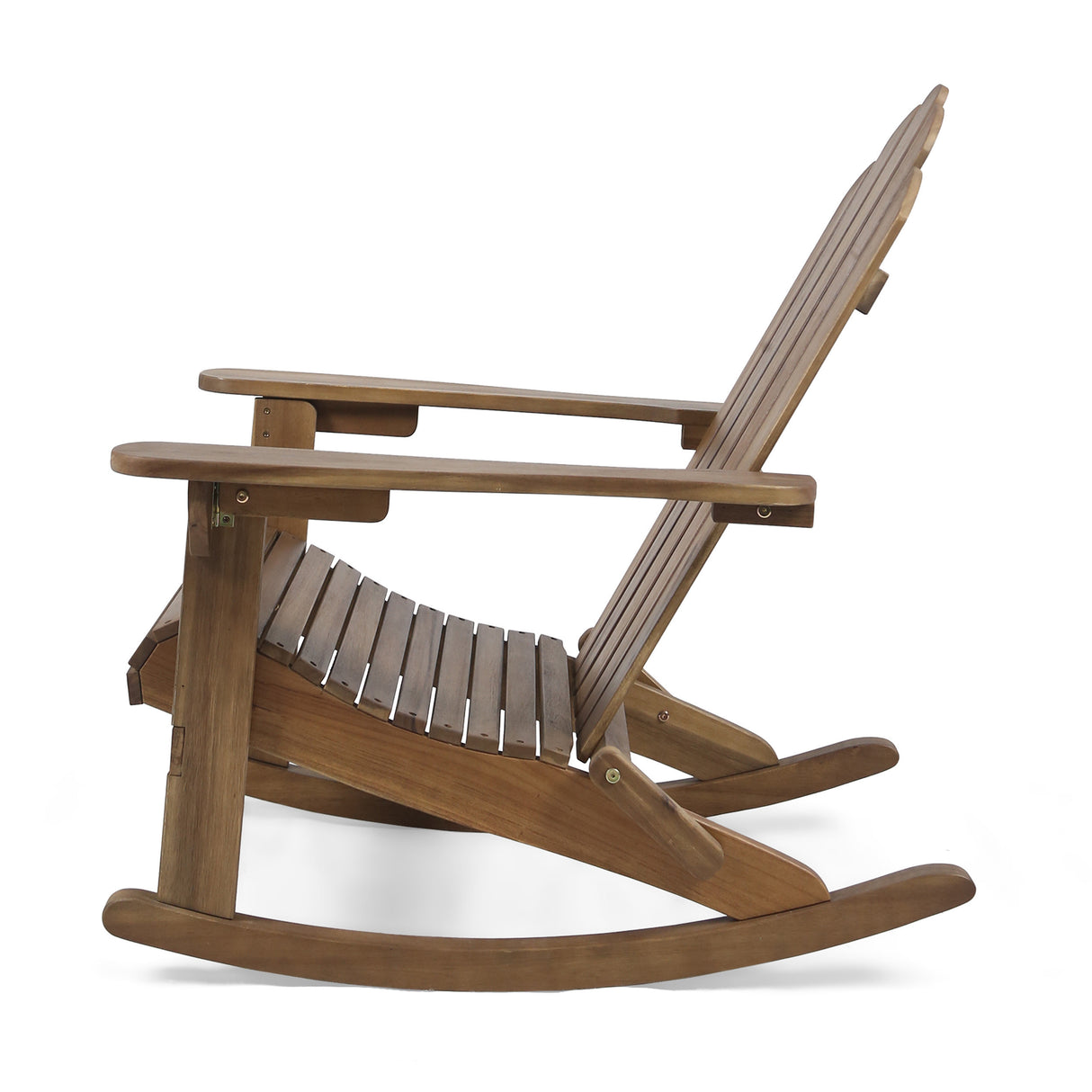 Hollywood Acacia Wood Adirondack Rocking Chair by Christopher Knight Home