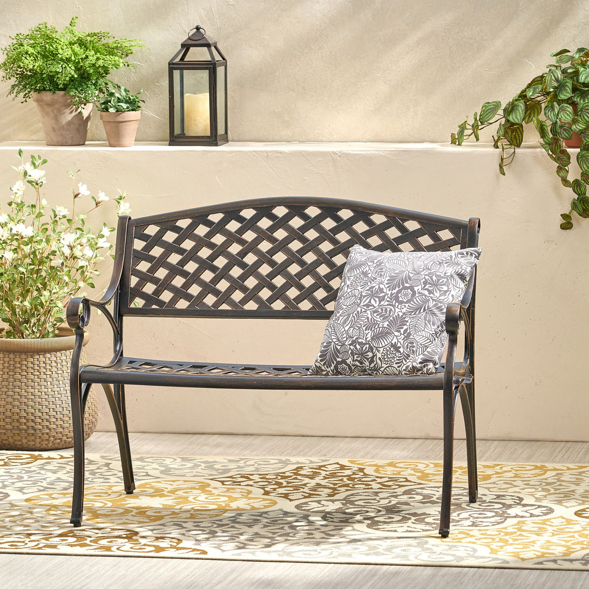 Spencer - Cast Bench - Copper