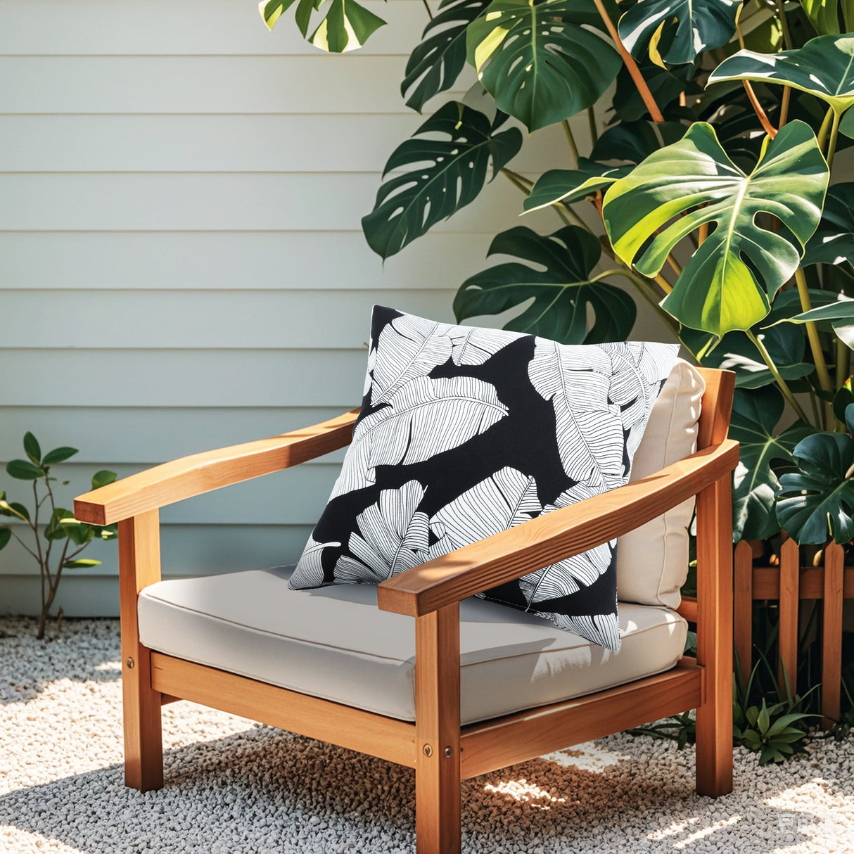 2 Pack Outdoor Throw Pillows, Waterproof & Fade-Resistant (18x18 Inch)