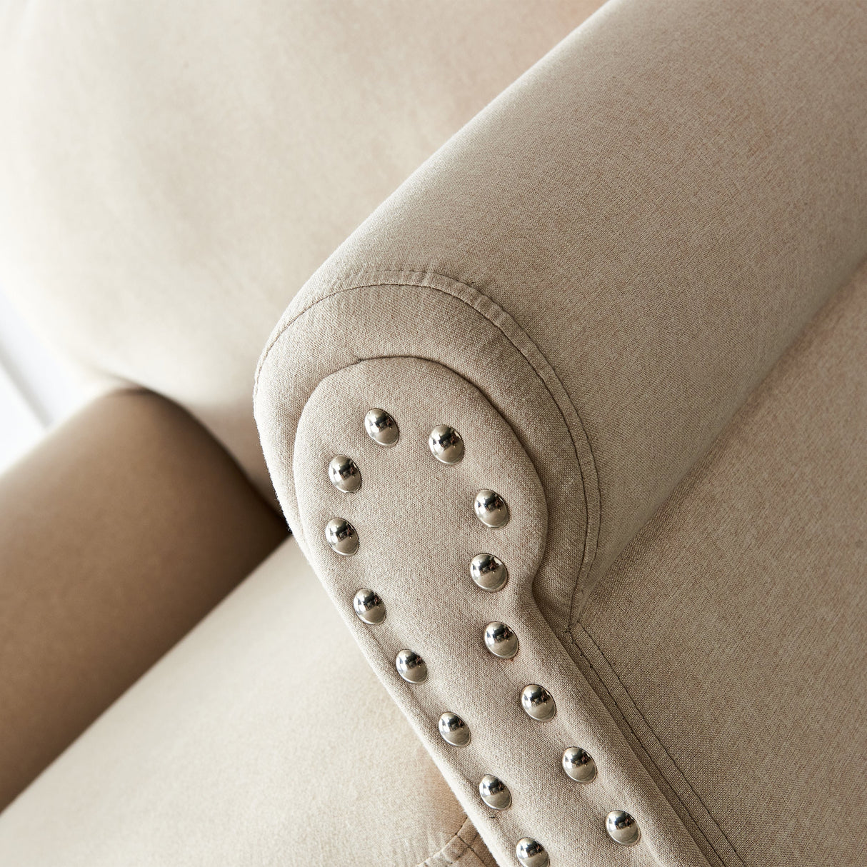 Living Room Sofa Single Seat Chair Beige