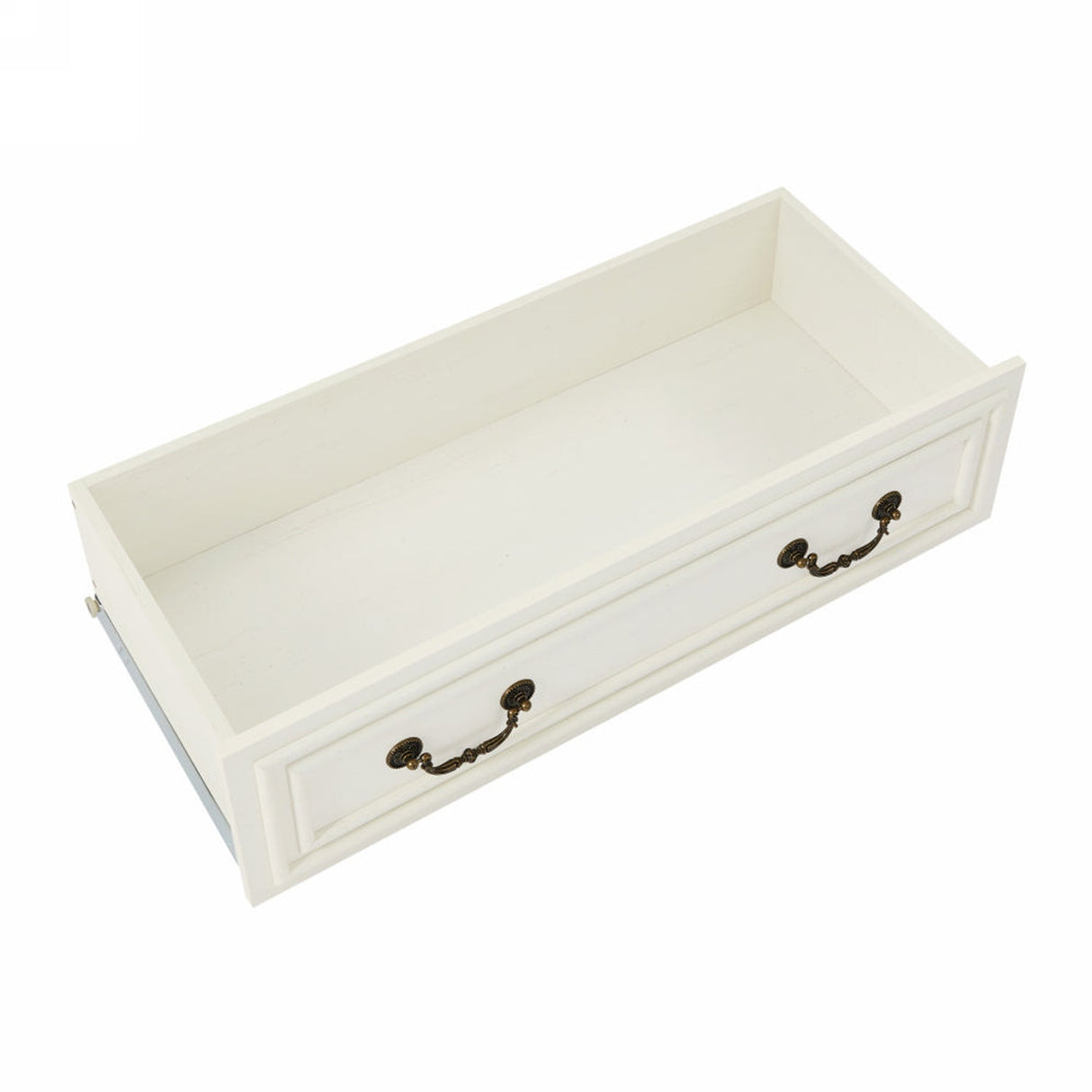 Antique Brown & White 5-Drawer Vintage Dresser – Farmhouse & Modern Design