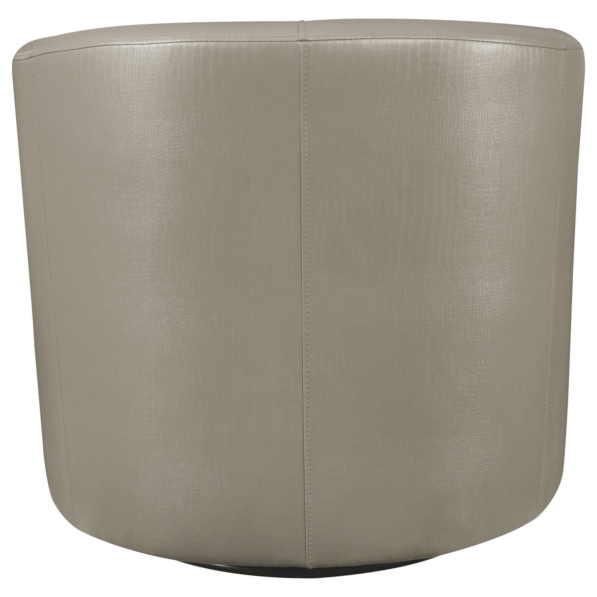 Swivel Armchair With Barrel-Back Design