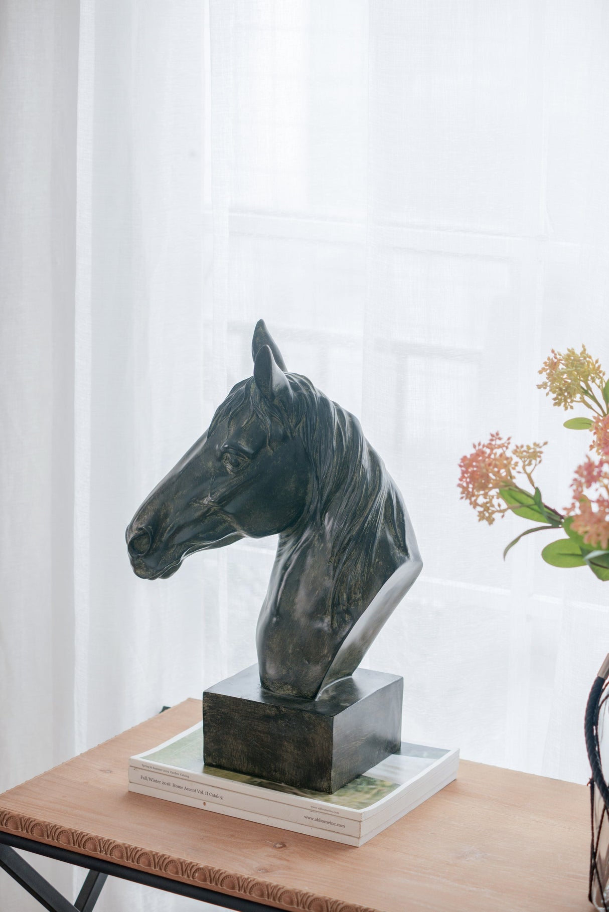 13x5.7x15.8 Equine Sculpture on Base