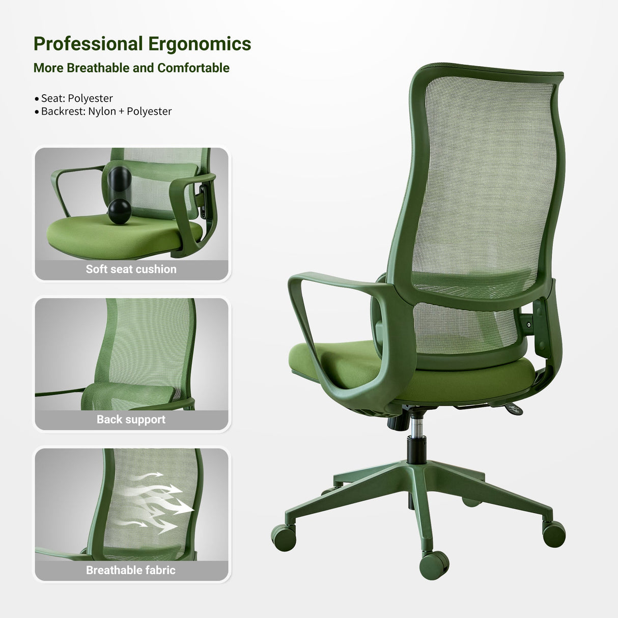 Ergonomic Colorful Office Chair