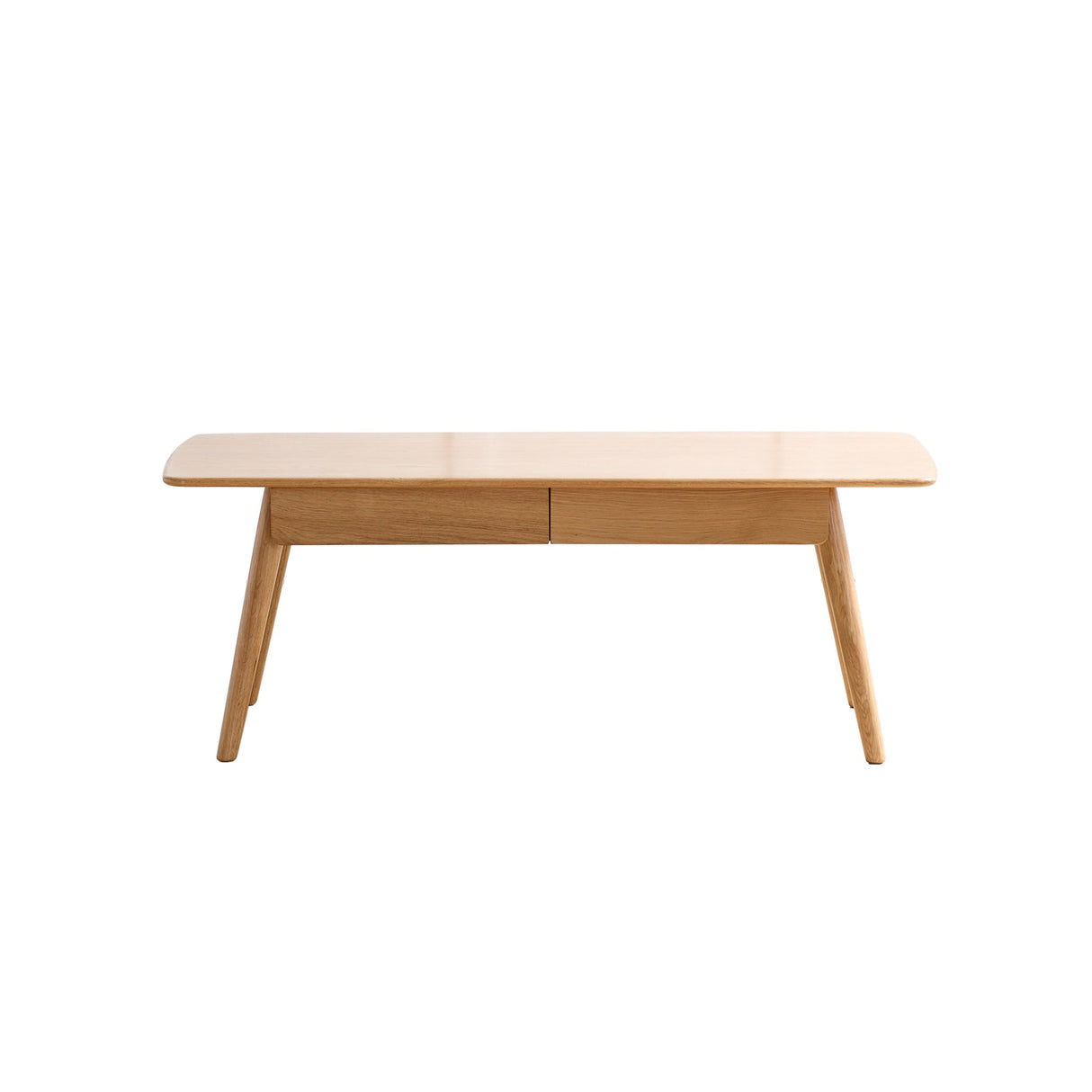 Solid Wood Center Coffee Table with Storage