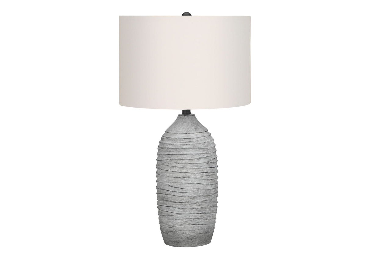 Lighting Table Lamp Resin Modern Gray Cream