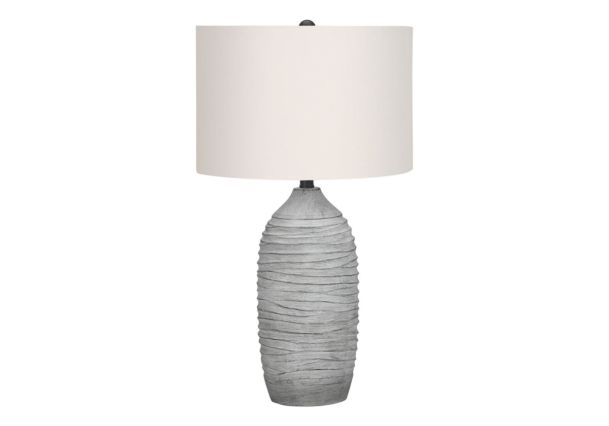 Lighting Table Lamp Resin Modern Gray Cream