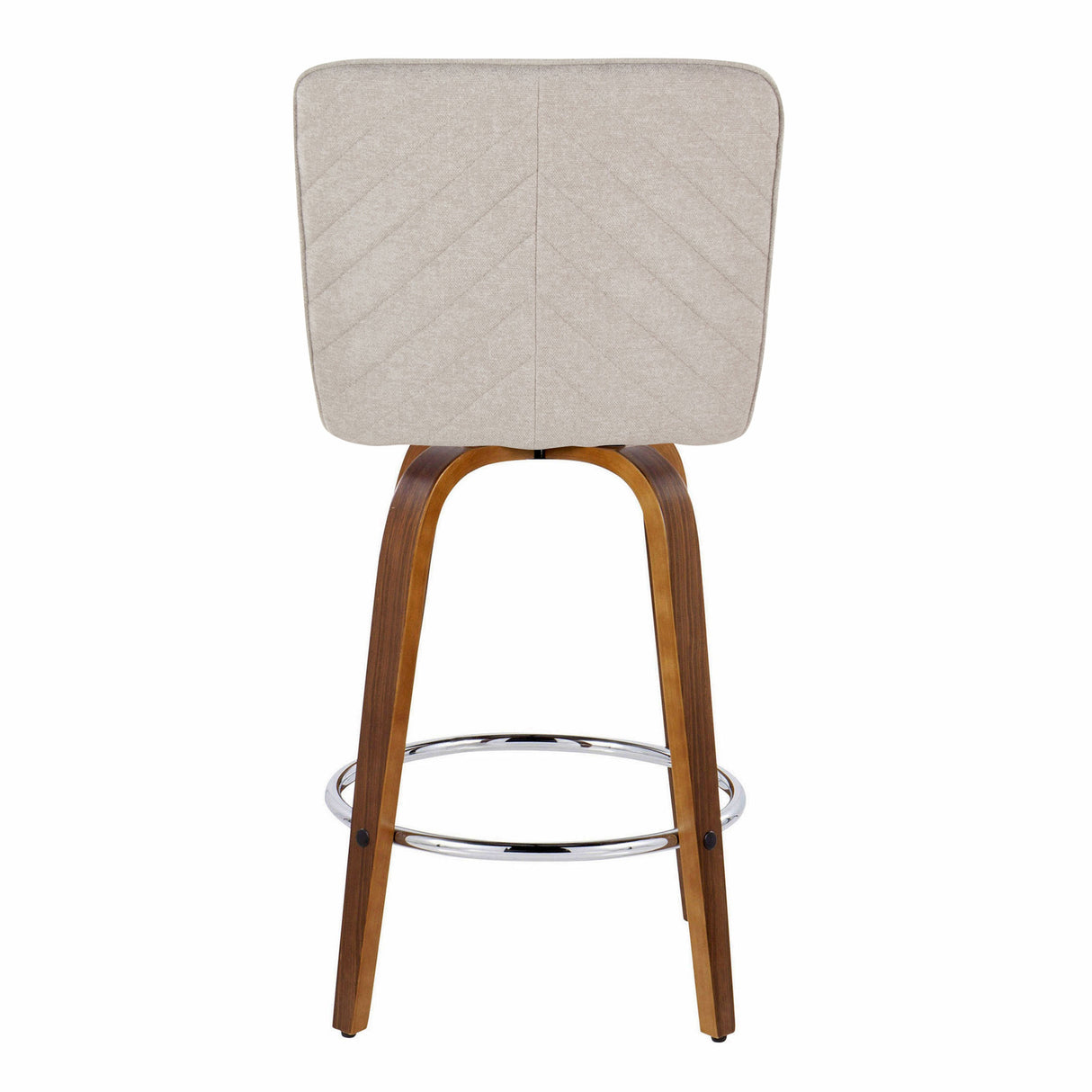 26" Contemporary Fixed-Height Counter Stool with Swivel