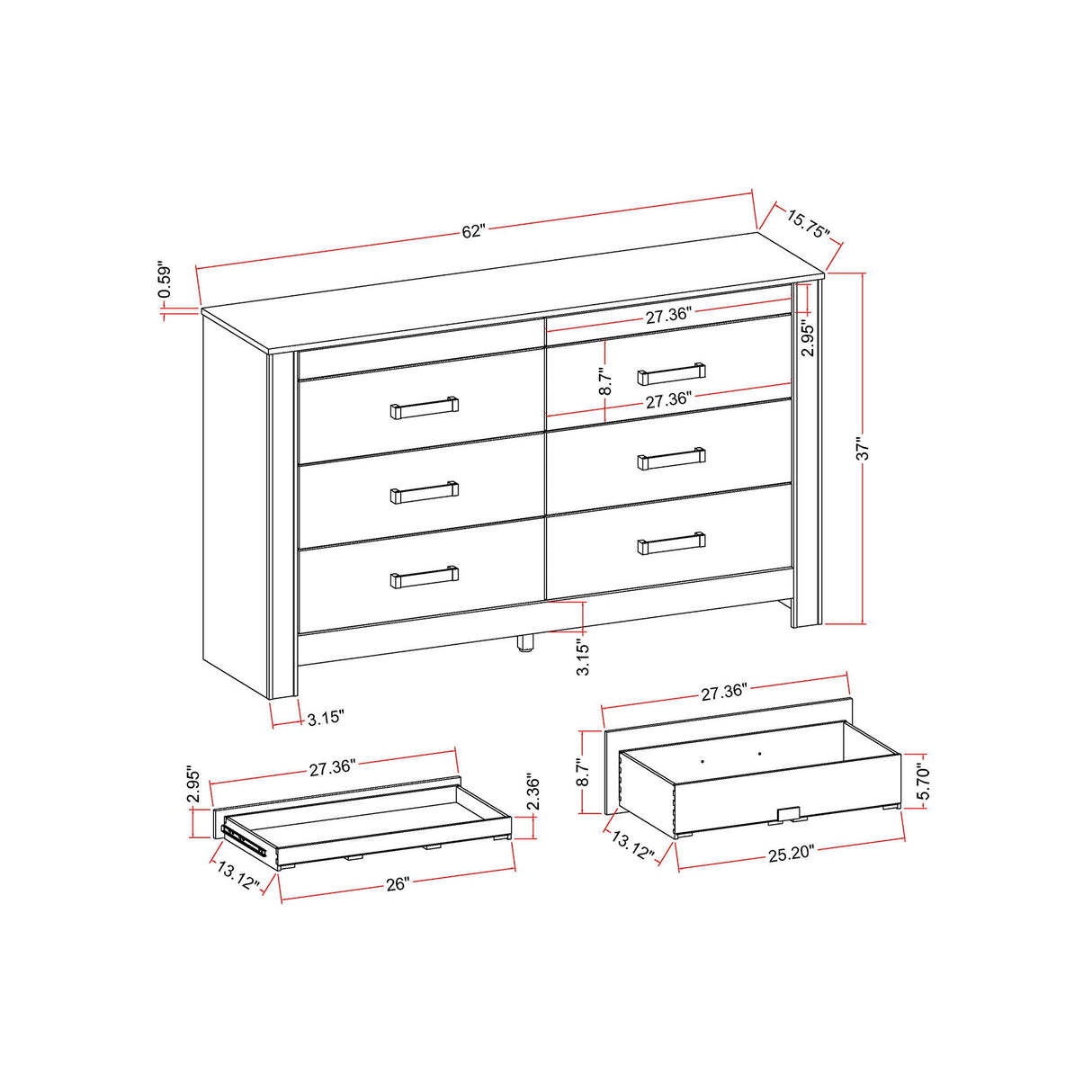 Lorenzo - 5 Piece Bedroom Set With Glittered Detailing