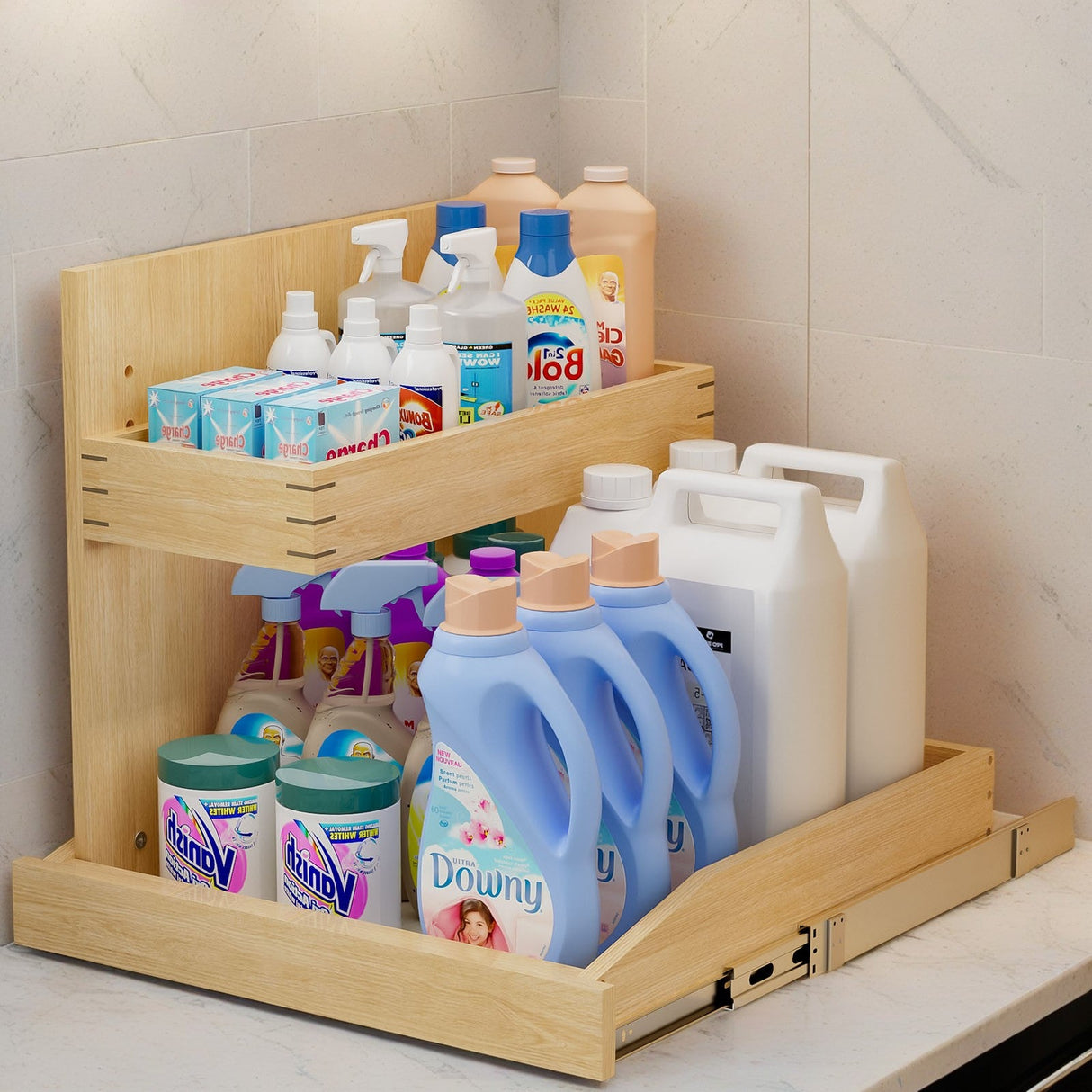 2 Tier Pull Out Under Sink Organizer