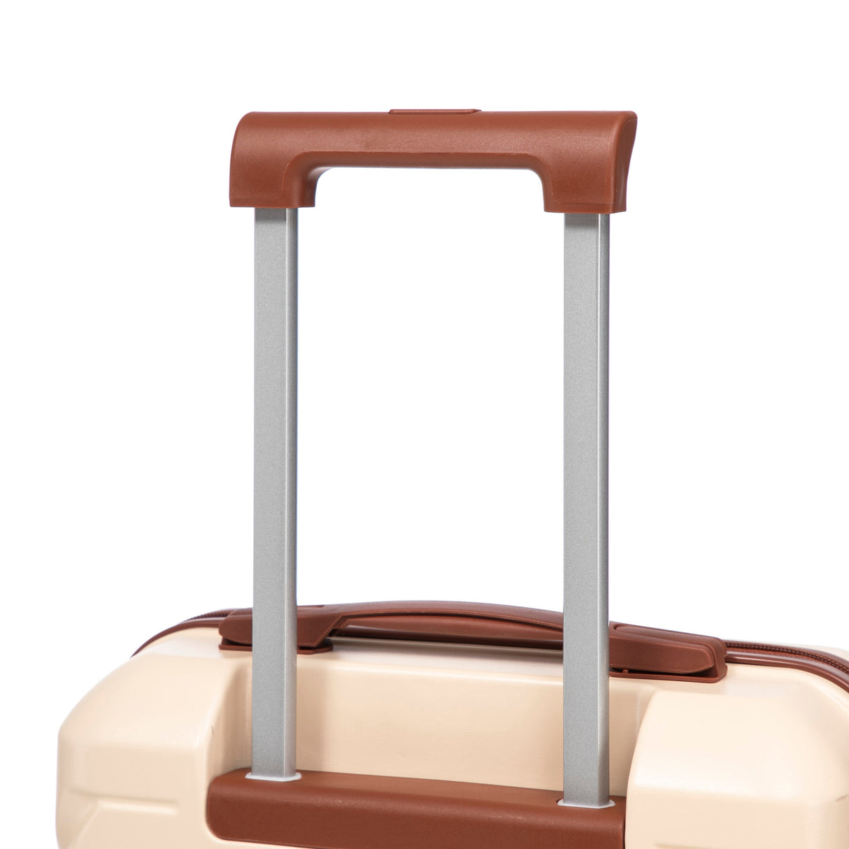 14'/20' 2-Piece ABS Spinner Wheel Luggage Set (Beige)