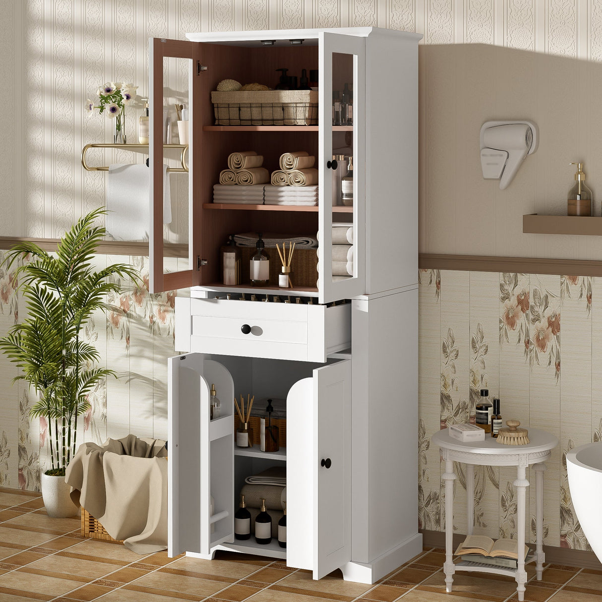 67.2' Tall Bathroom Storage Cabinet