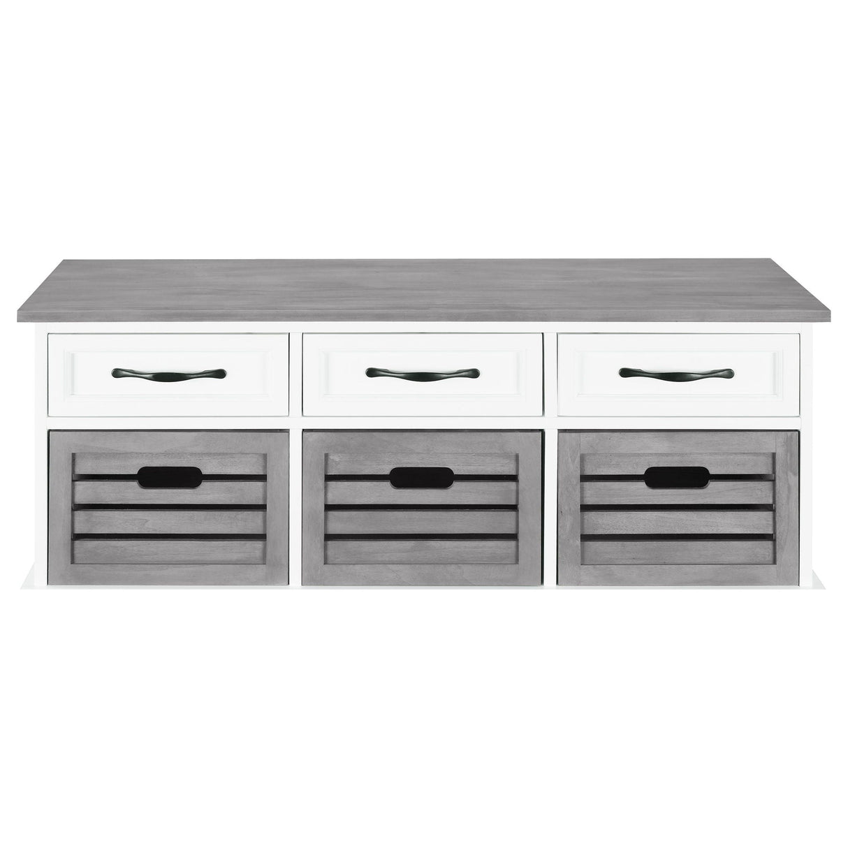 3 Drawer Storage Bench With Removable Baskets