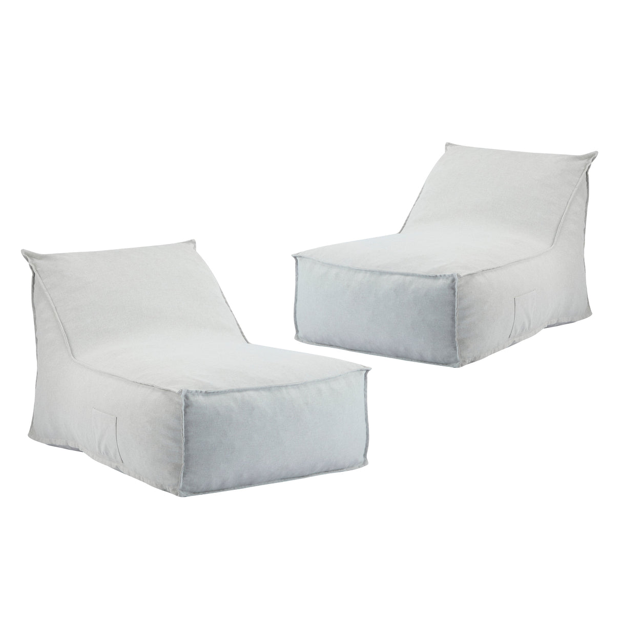 Perry Outdoor Bean Bag Lounge Chair Set of 2