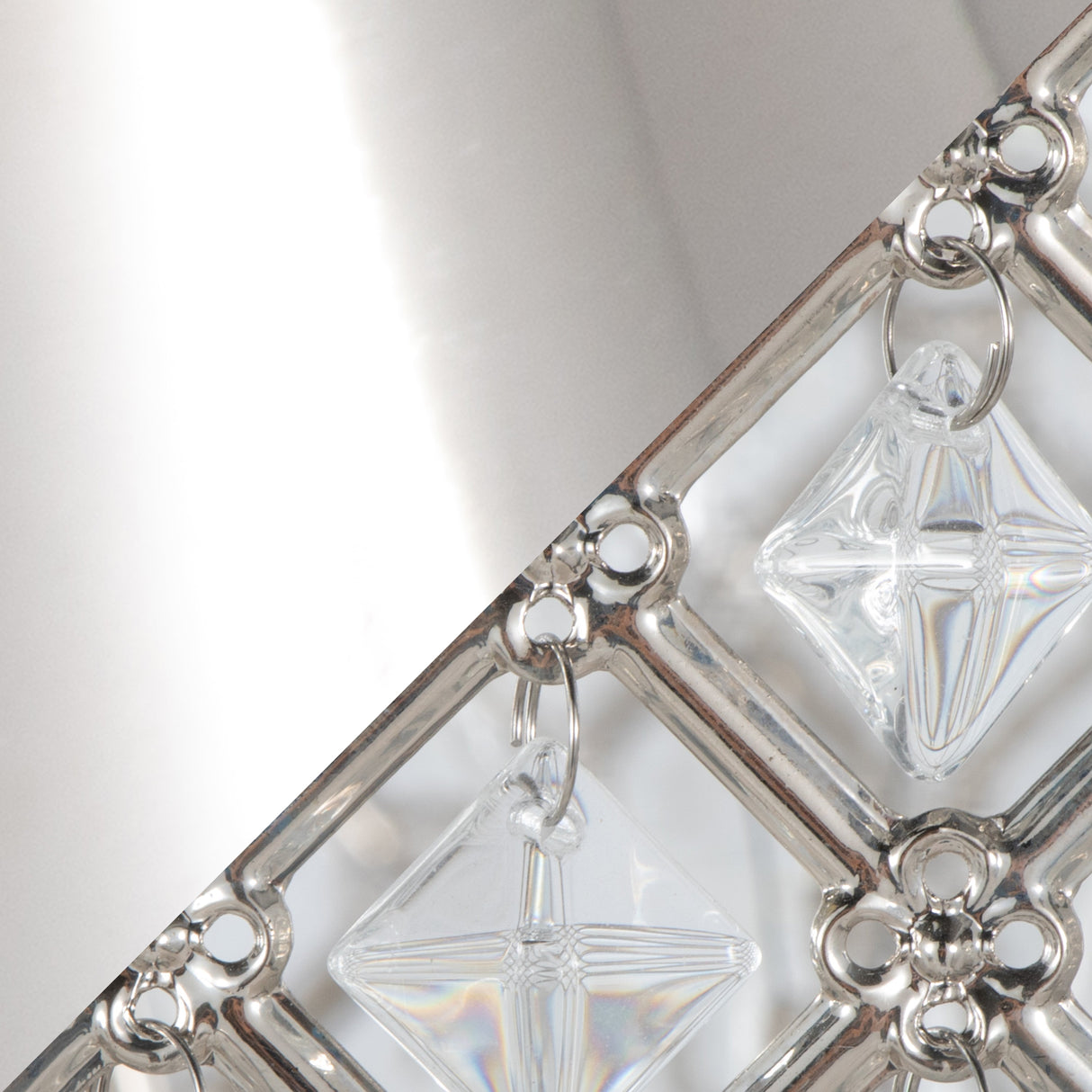 Topaz 27' Contemporary Metal Table Lamp in Polished Nickel with Clear K9 Crystal