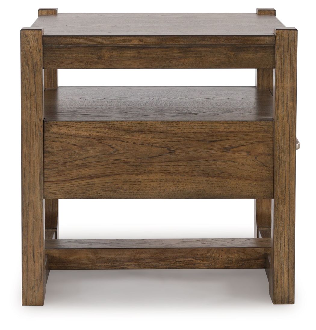 Cabalynn - Square End Table - Light Brown