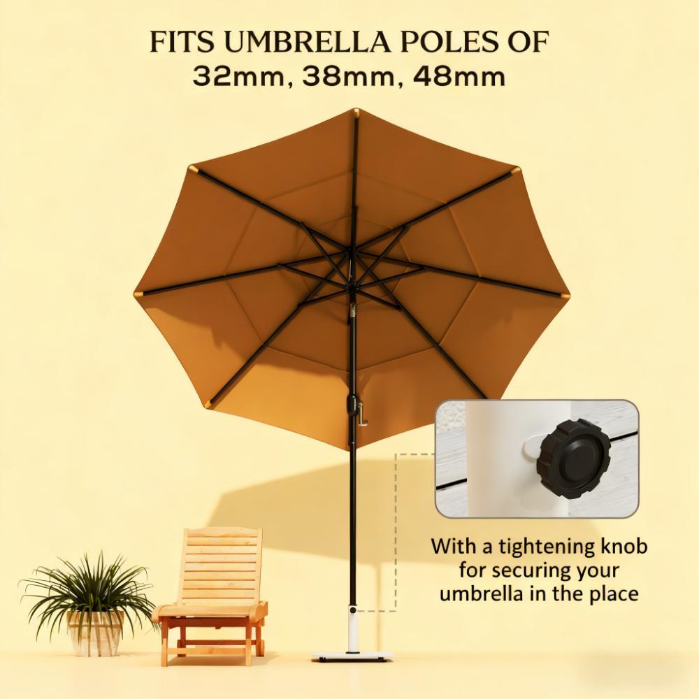 Metal Umbrella Stand Base with Adjustable Foot Pads