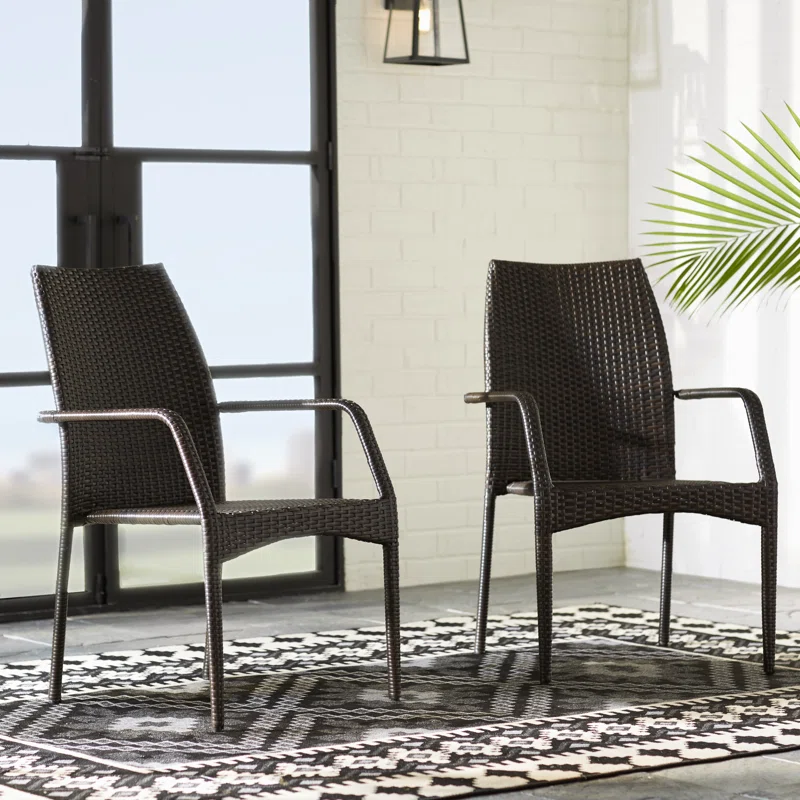 Outdoor Wicker Chairs, 54020 KD MP2, 2 Chairs/Set