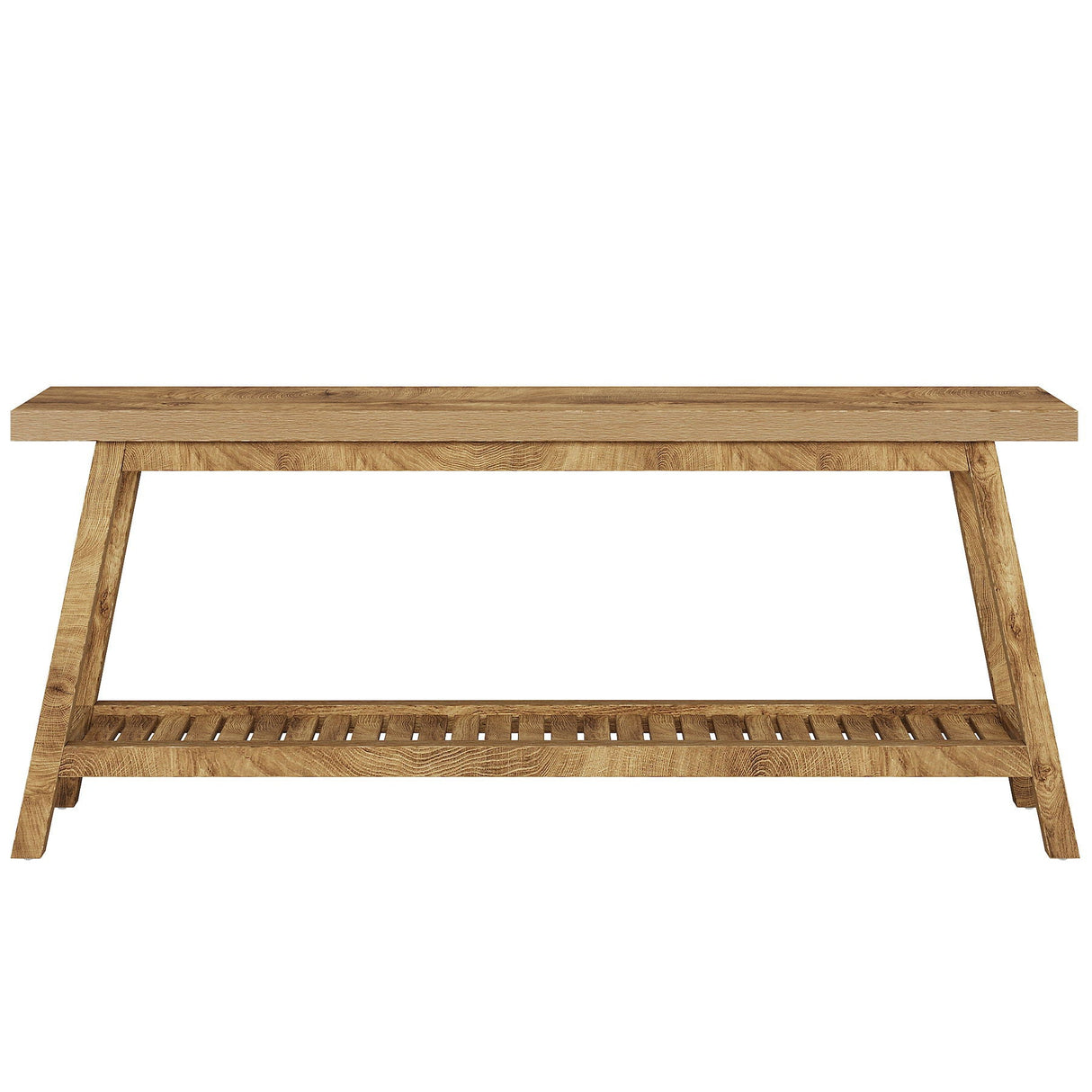 Extra Long Console Table With 2 Tier Open Storage