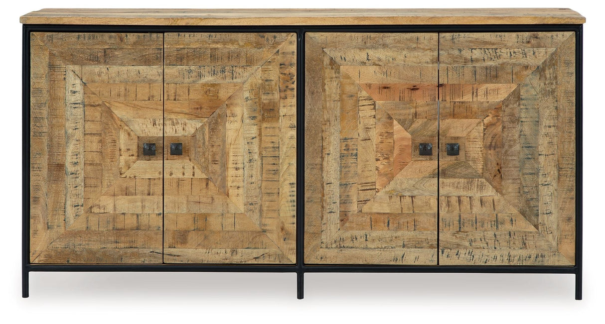 Camney - Accent Cabinet - Brown / Black