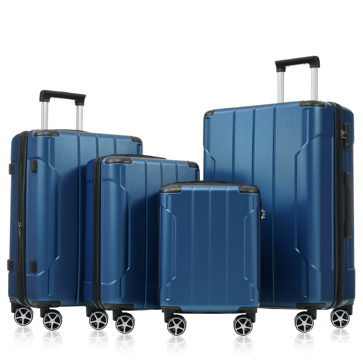 Hardshell Luggage Sets 6 Piece Suitcase Set Blue