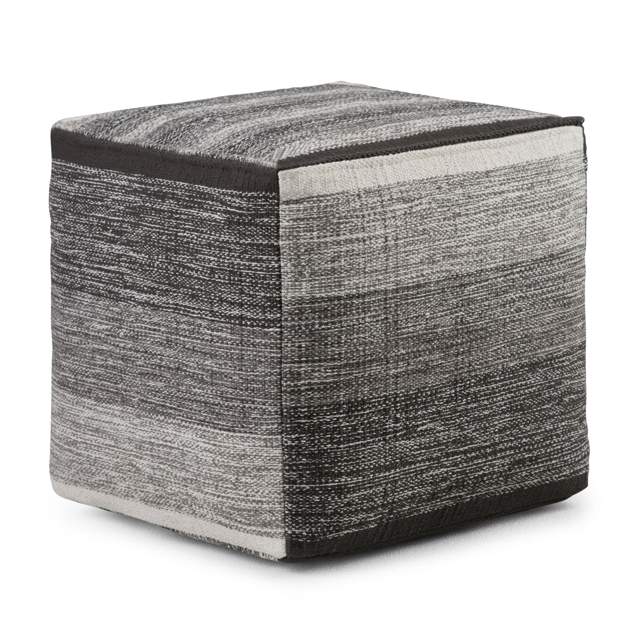 Naya-Cube-Pouf-Patterned-Grey-Melange-
