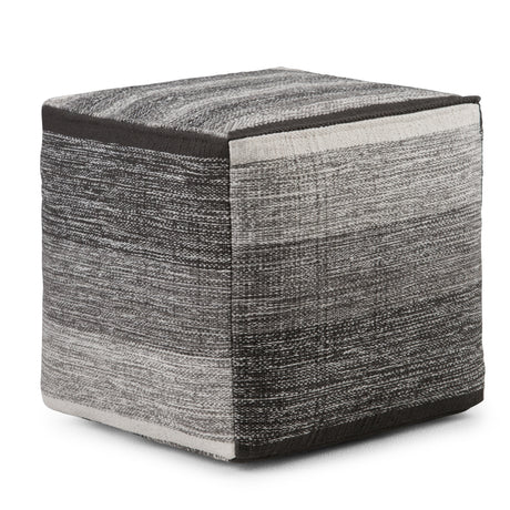 Naya-Cube-Pouf-Patterned-Grey-Melange-