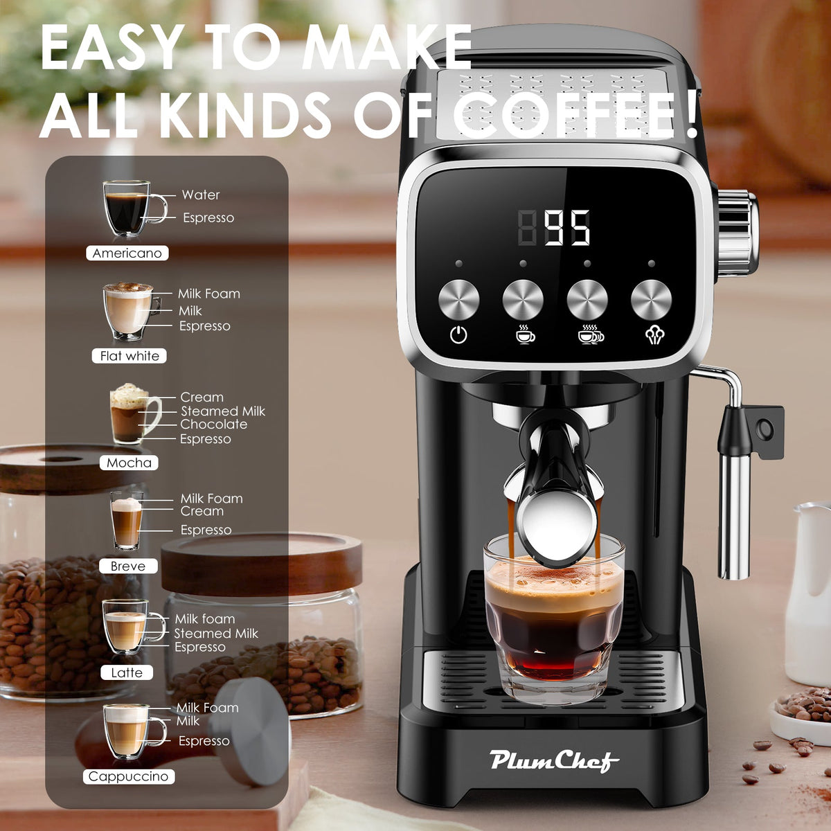 20BAR Slim Vertical Espresso Machine