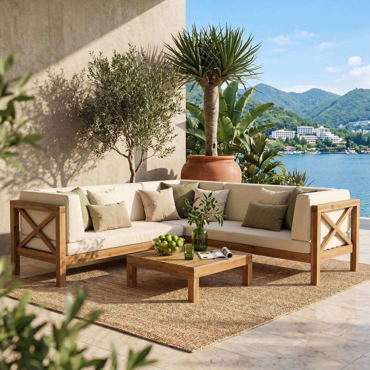 Brava X-Back 4-Piece Sofa Set