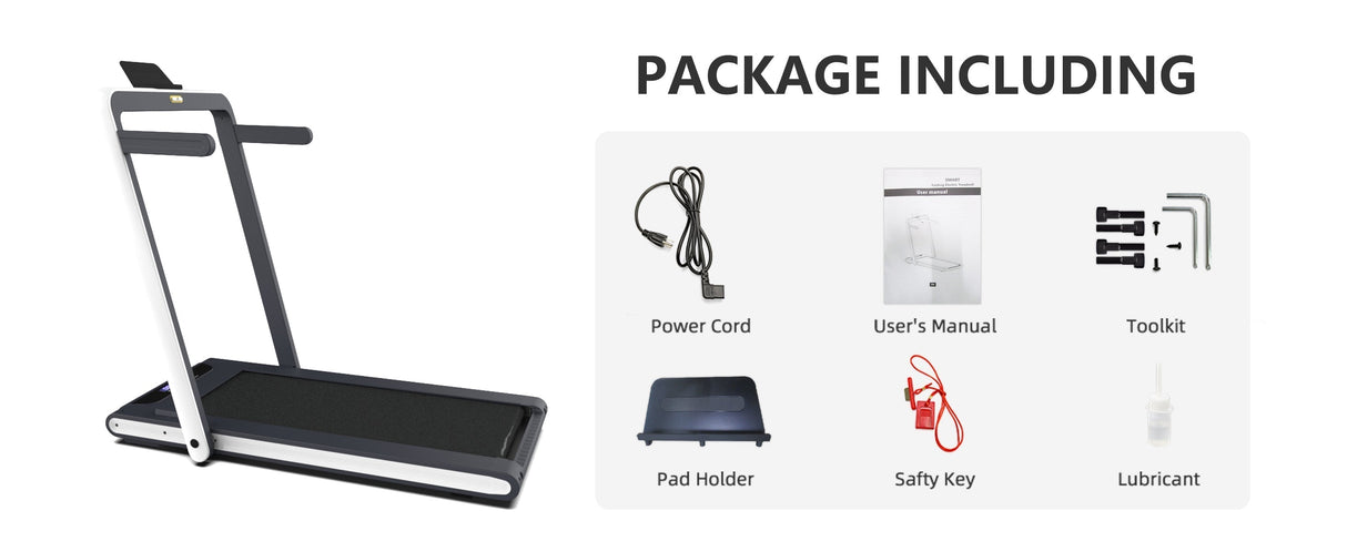 2 in 1 Under Desk Treadmill 2.5HP Folding Electric Walking Jogging Machine