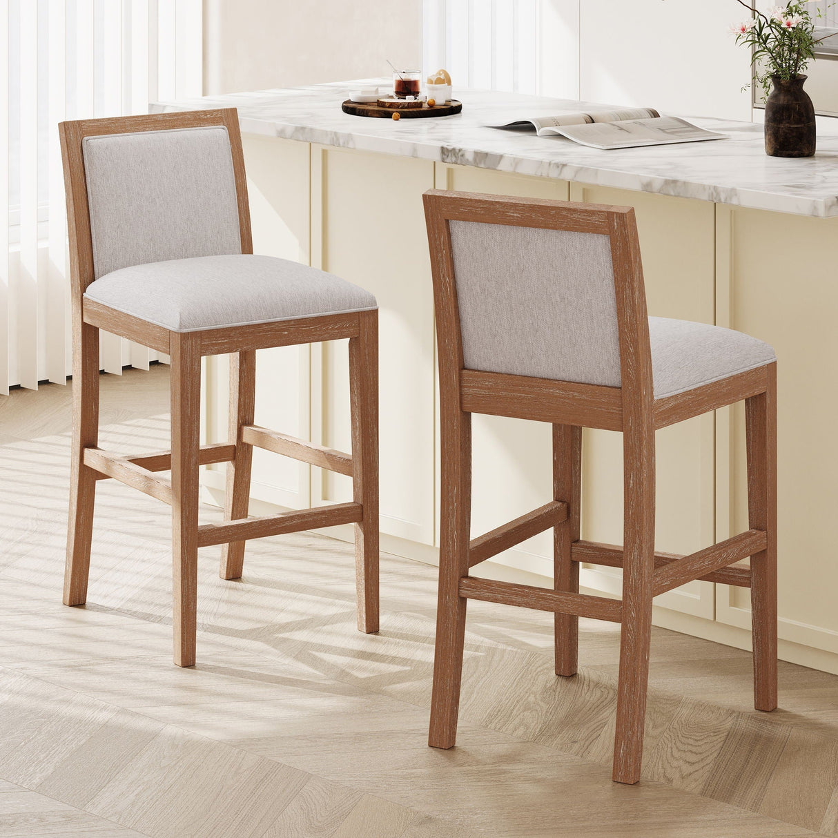 Upholstered Barstools (Set of 2)