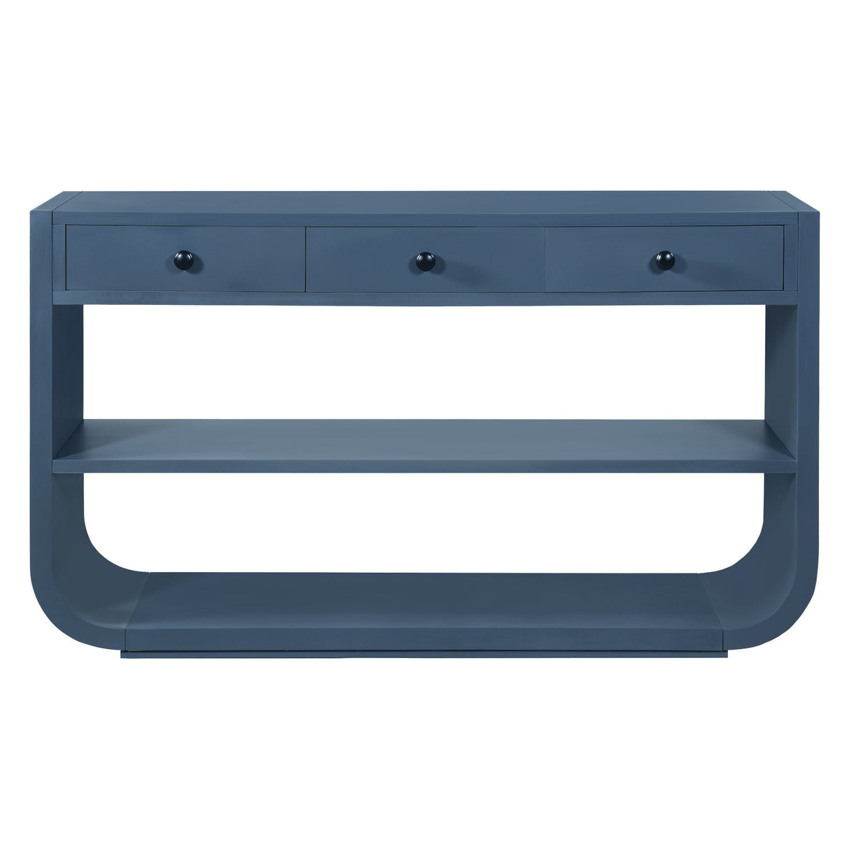 Console Table With 3 Soft Close Drawers & 2 Open Shelves
