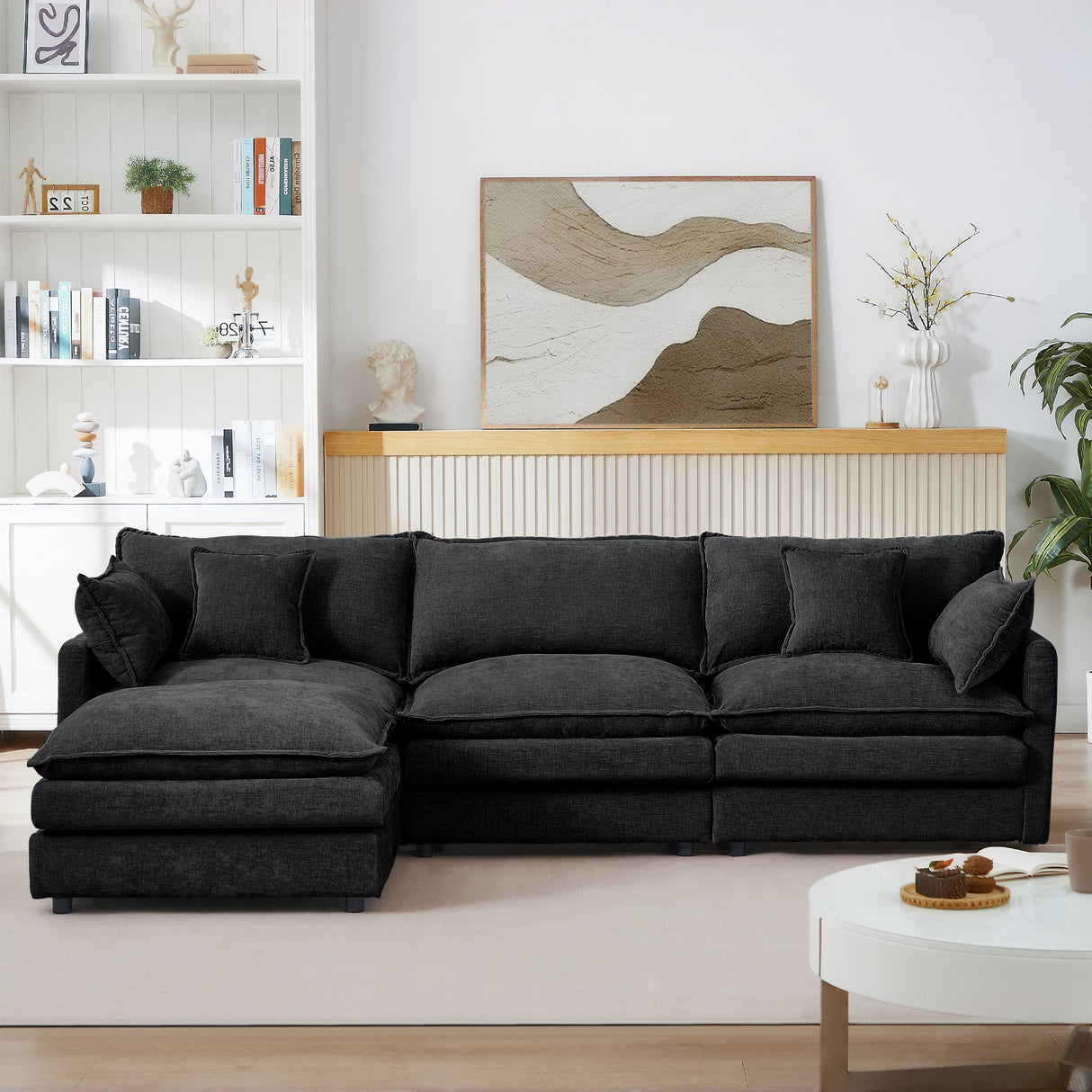 Modular Sectional Sofa - 102 Inch L Shaped Couch Set