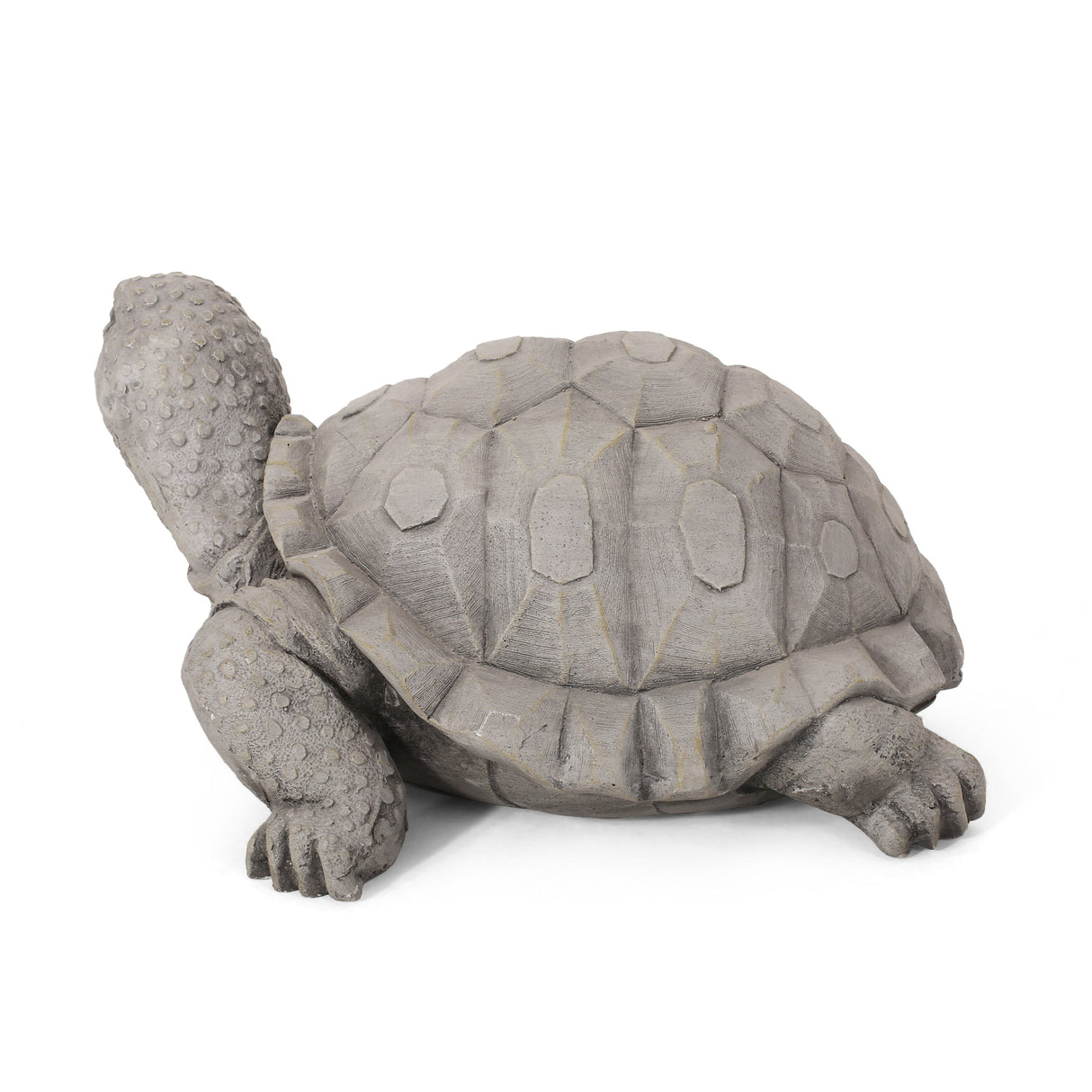 Turtle Decor Outdoor Turtle Statue in Dark Gray