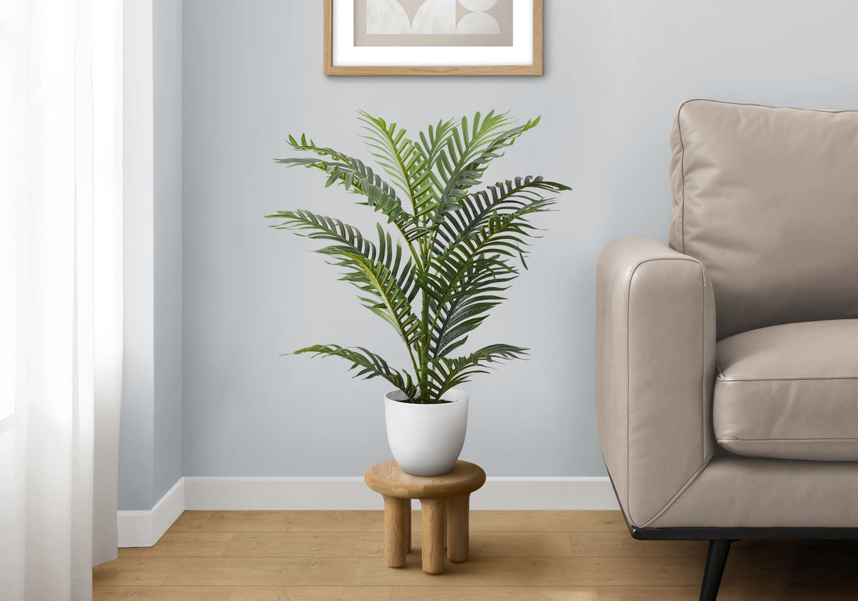 28" Tall Artificial Indoor Palm Tree with Real Touch Leaves